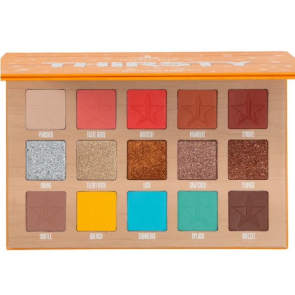 Jeffree Star Thirsty Eyeshadow Artistry Palette-Vegan, metallics, matte, brights